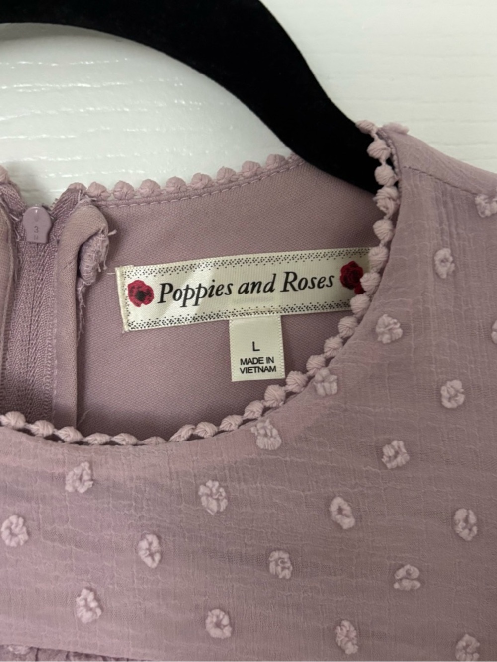 Poppies and Roses | Purple Ruffle Dress - Picture 3 of 3